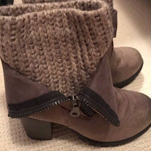 Shoes - Taupe 3 in. Heel booties NWOT